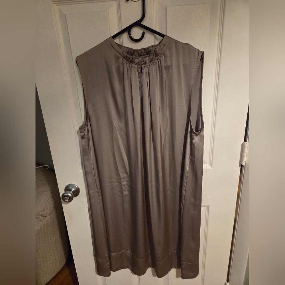 Sleeveless Silver Dress